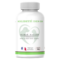 SOLIDITÉ DES OS – Animaé Nature | Calcium & Silice pour la santé osseuse animale | 100g